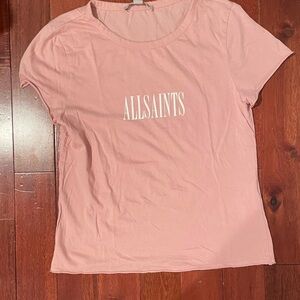 Pink All Saints T-shirt